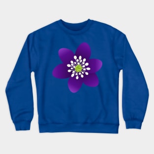 Purple flower Crewneck Sweatshirt